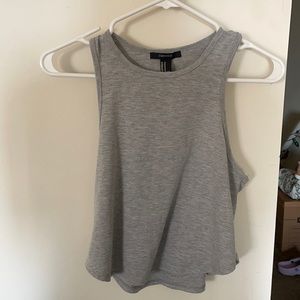 Forever21 Grey Crop Top